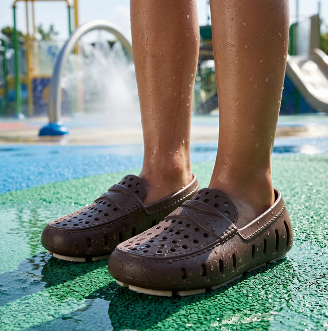 Floafers Kids' Prodigy Driver - Driftwood Brown/Coconut