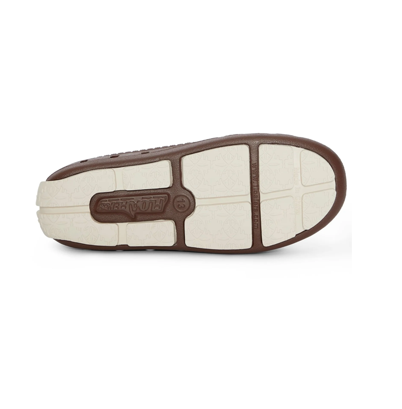 Floafers Kids' Prodigy Driver - Driftwood Brown/Coconut