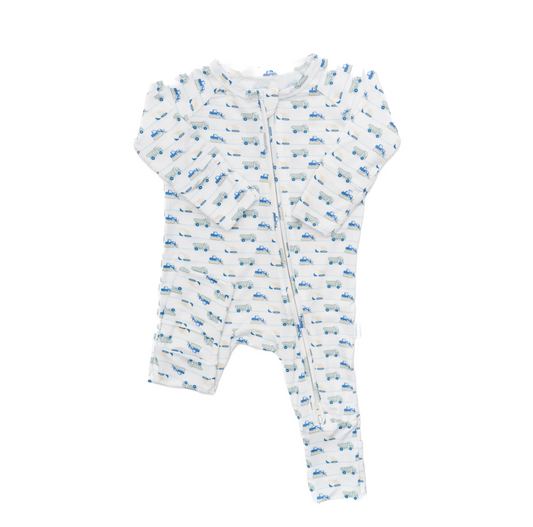 Construction Zone Sleep Romper