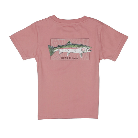 Boys Rainbow Trout Salmon