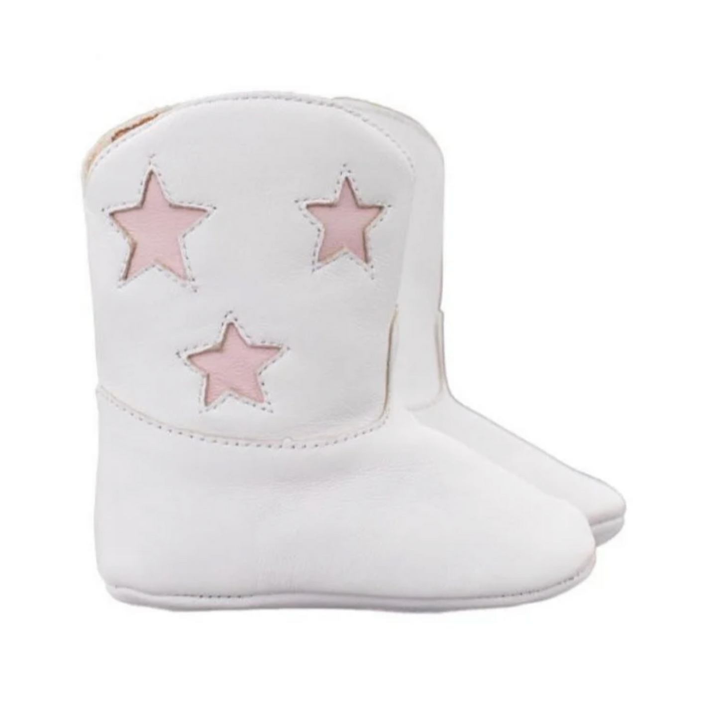 Spark White/Pink Baby Boots