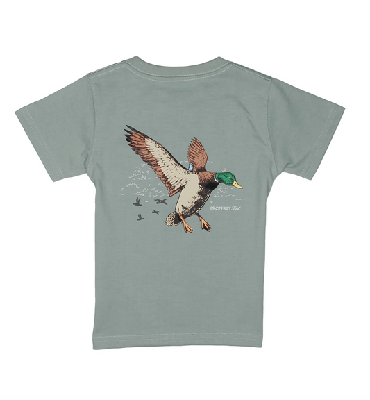 Boys Mallard Flight Fog