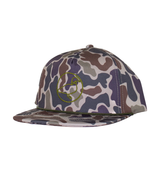 Boys Sportsman Rope Hat Vintage Camo