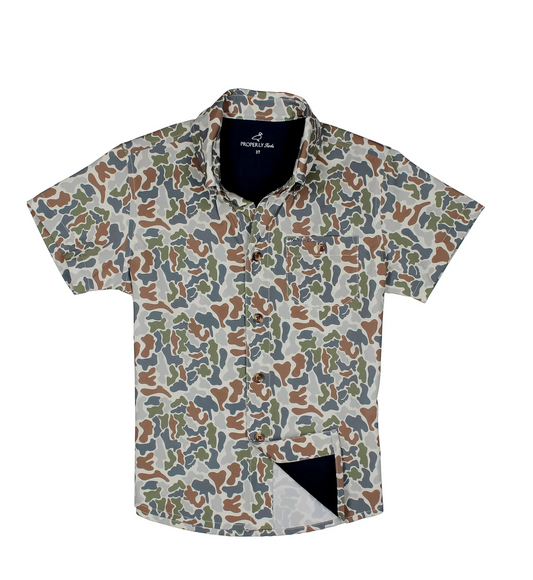 Boys Sportsman Field Shirt Terra Camo
