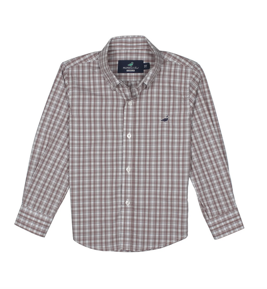 Boys Seasonal Sportshirt Cobblestone