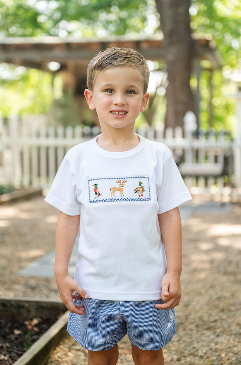Smocked Hunting T-Shirt and Short Set