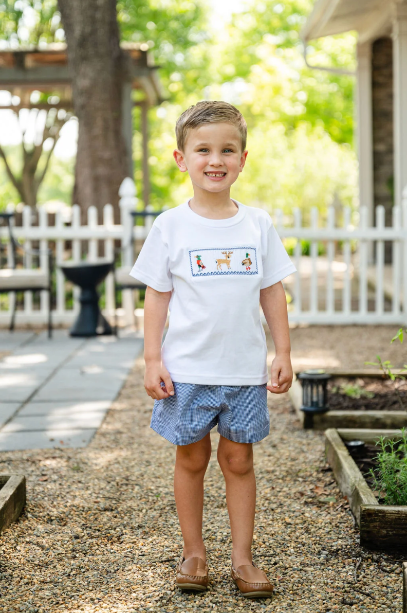 Smocked Hunting T-Shirt and Short Set