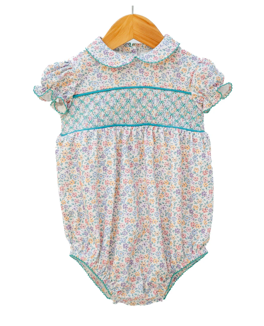 Fall Floral Smocked Emma Bubble