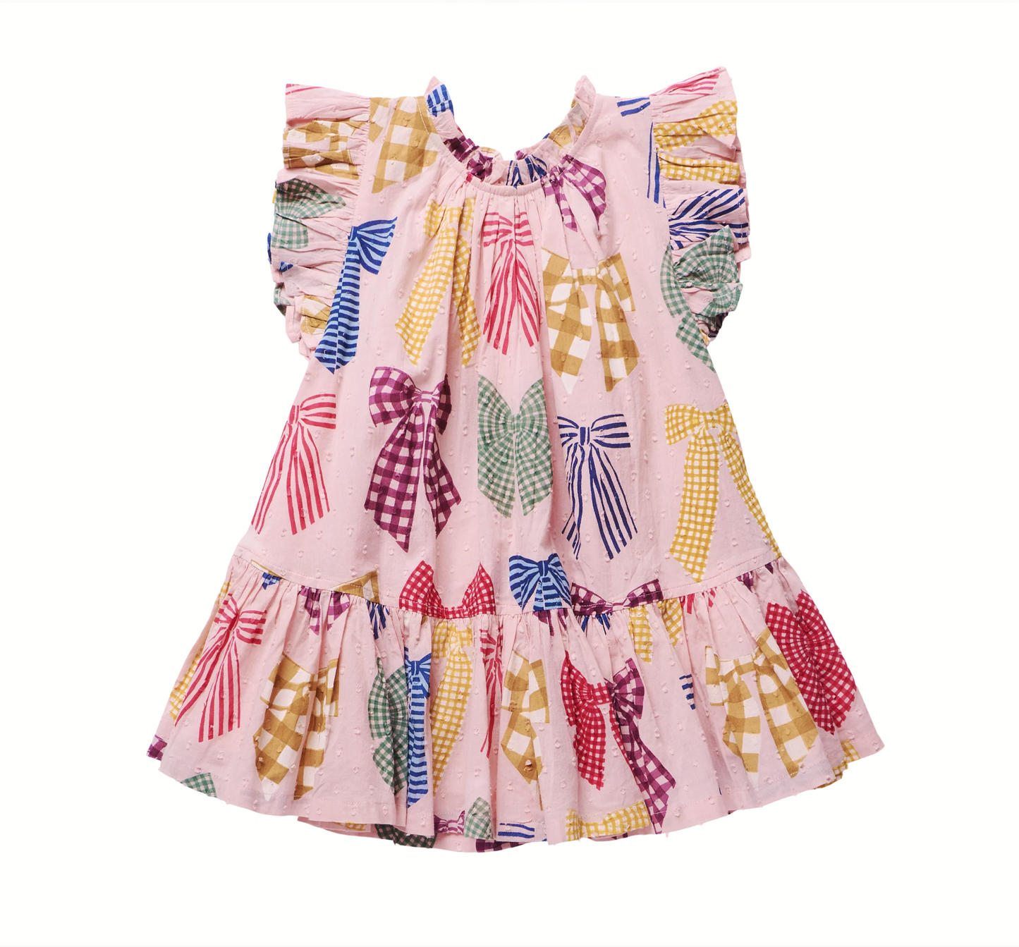 Girls Harper Dress - Patterned Bows