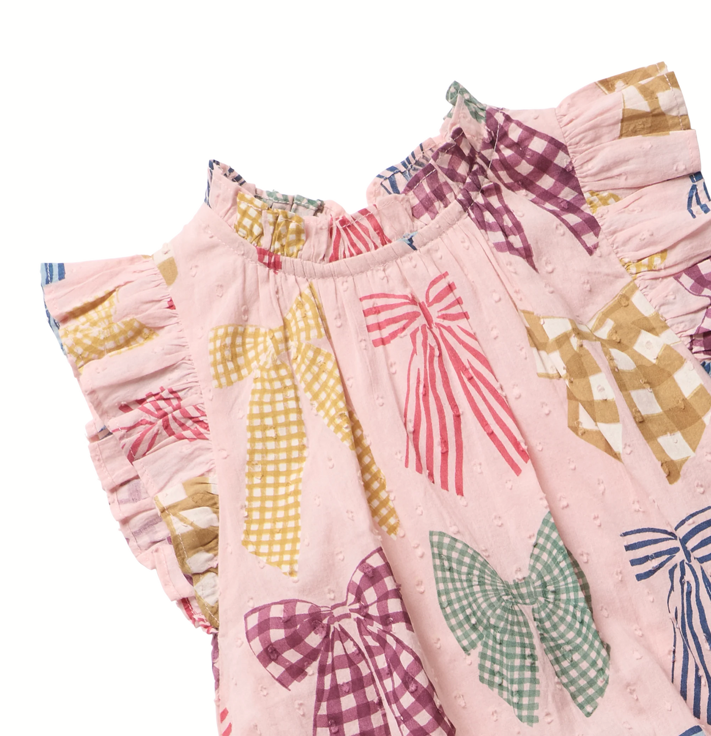 Girls Harper Dress - Patterned Bows