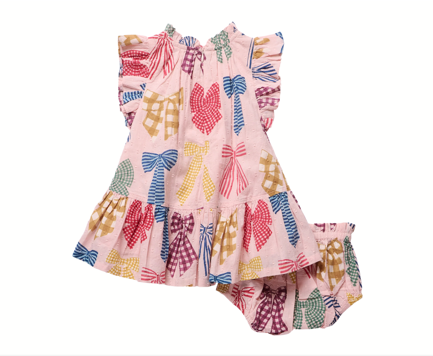 Baby Girls Harper Dress Set - Patterned Bows