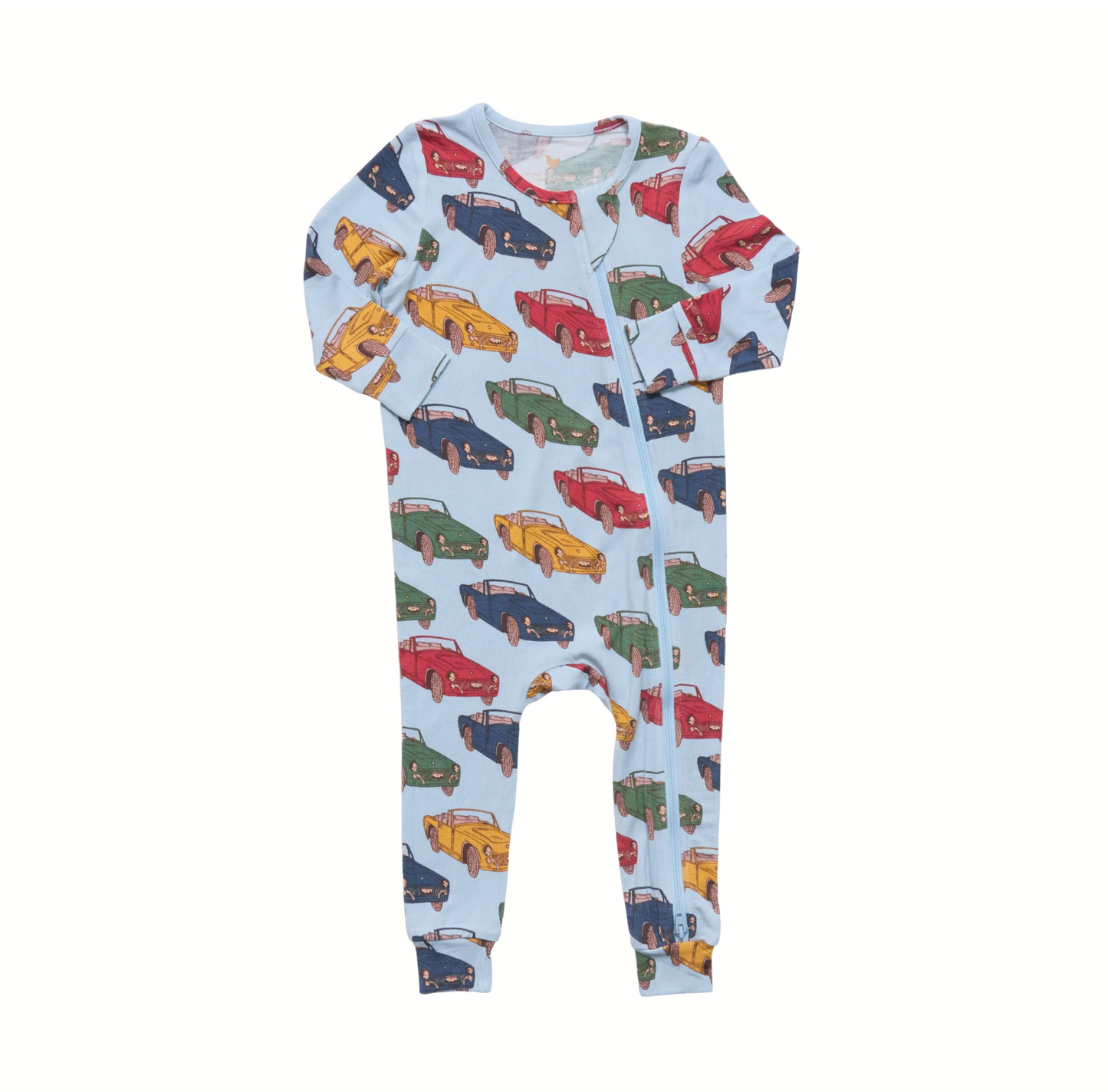 Baby Bamboo Romper - Vintage Cars