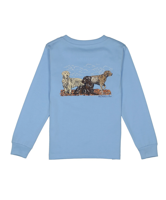 Hunting Dogs Tee Light Blue