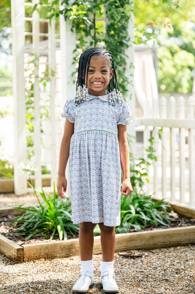 Green Retro Bows Libby Dress