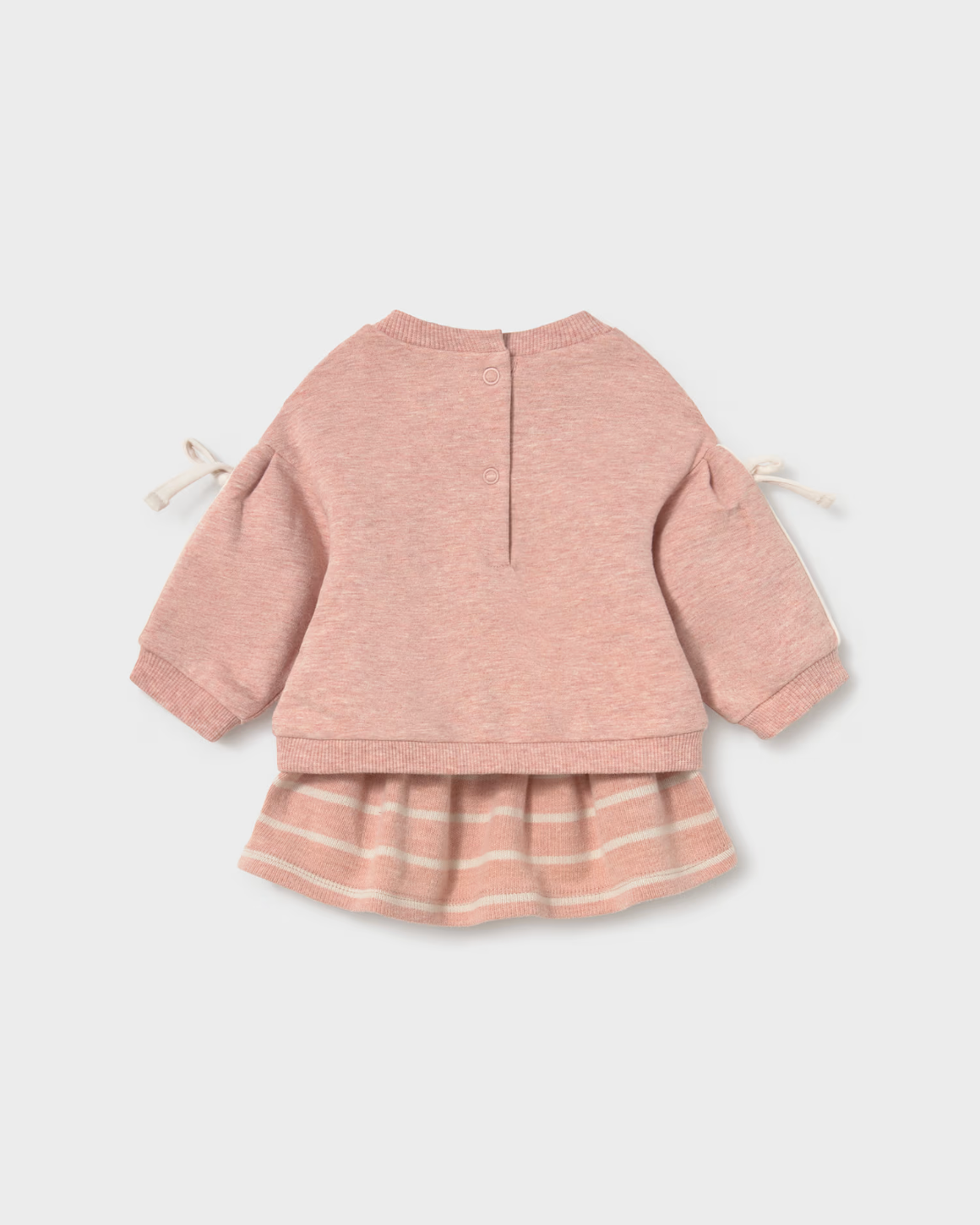 Baby Girl Striped Skirt Two-Piece Set
