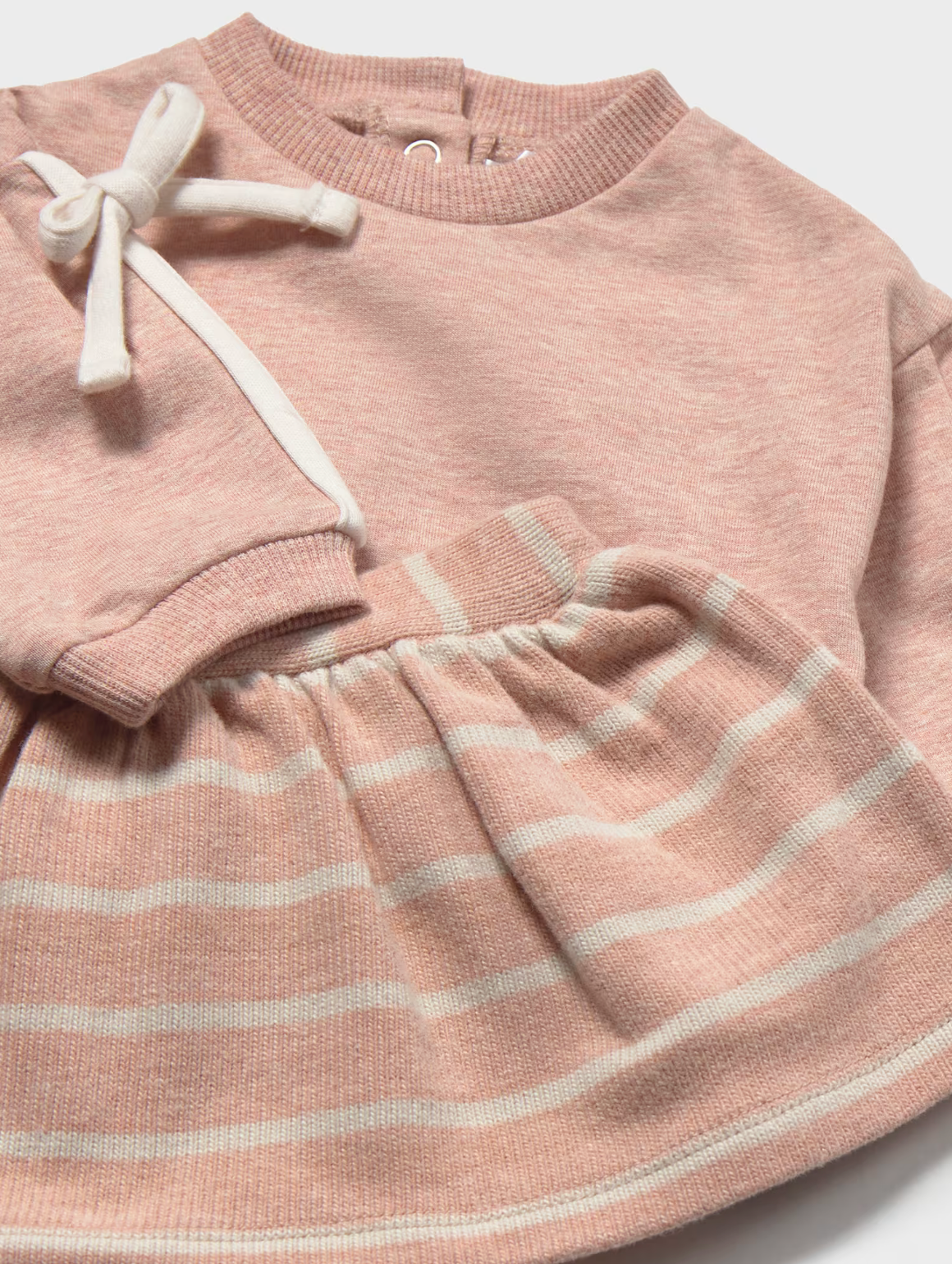 Baby Girl Striped Skirt Two-Piece Set