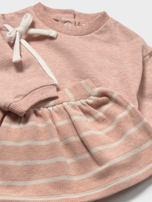 Baby Girl Striped Skirt Two-Piece Set