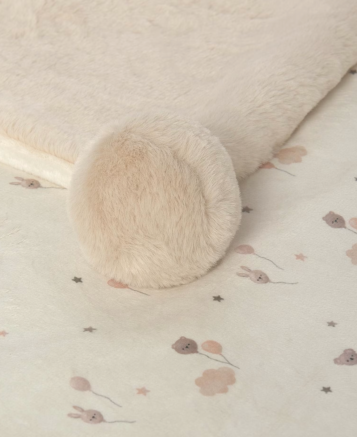 Pom-Pom Blanket - Baby Pink or Champagne