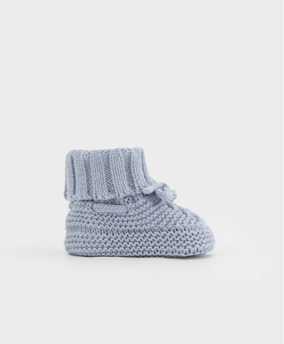 Knit Baby Booties - Blue