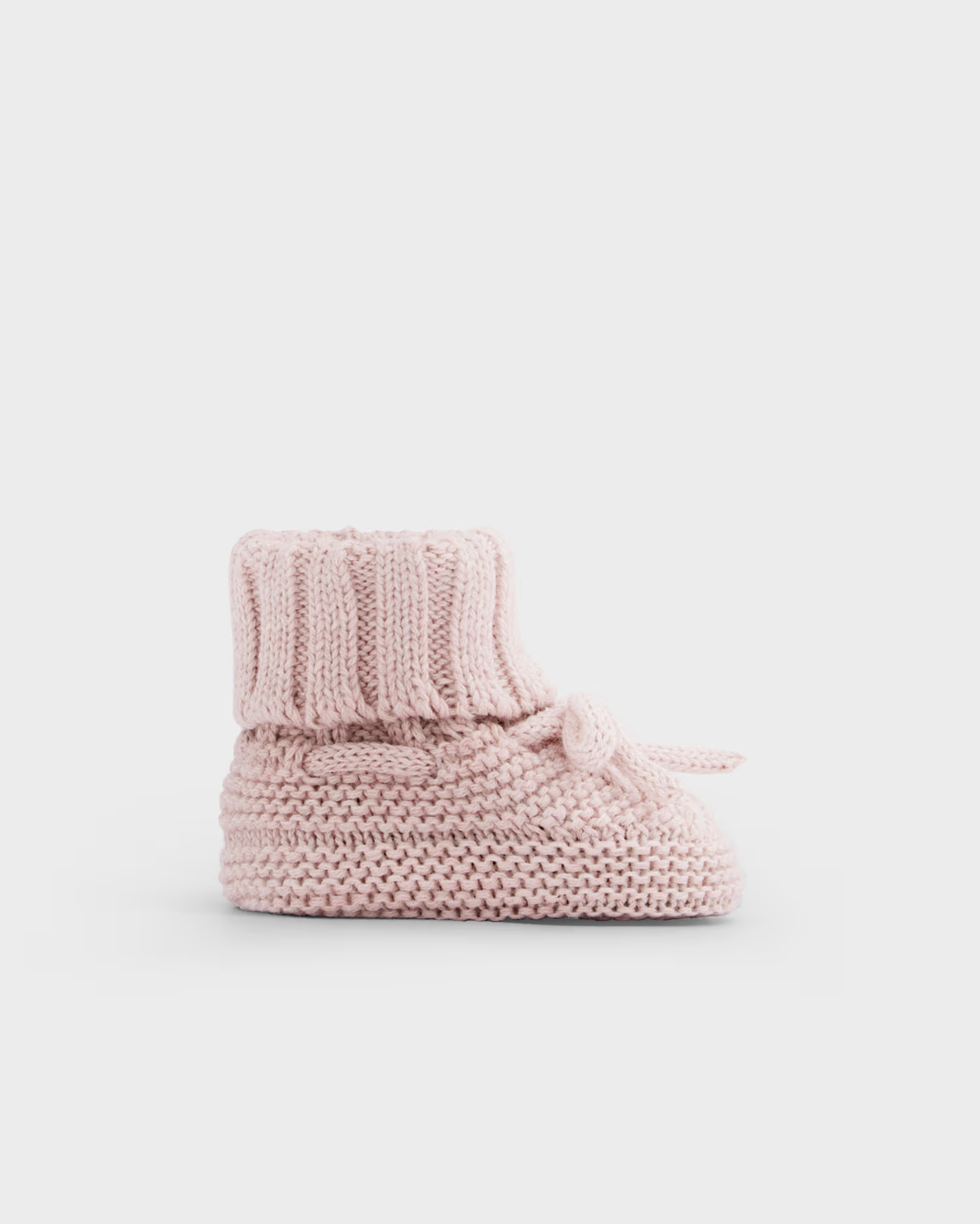 Knit Baby Booties - Pink