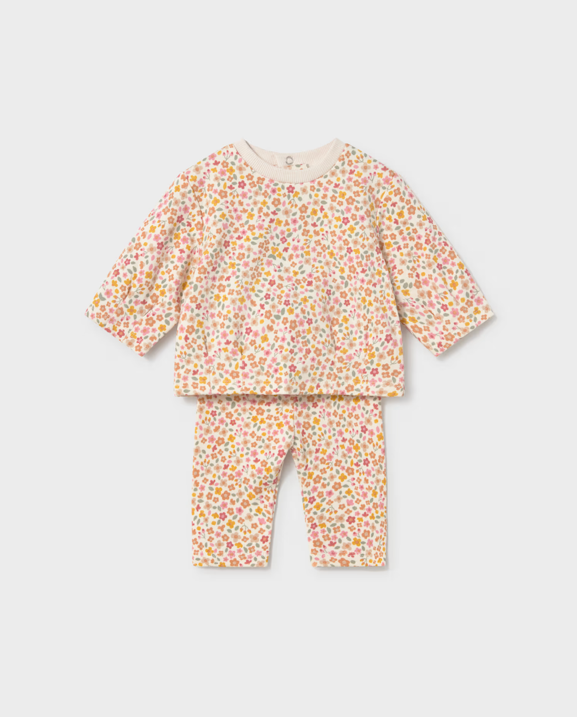 Baby Girl Floral Sweatsuit Set