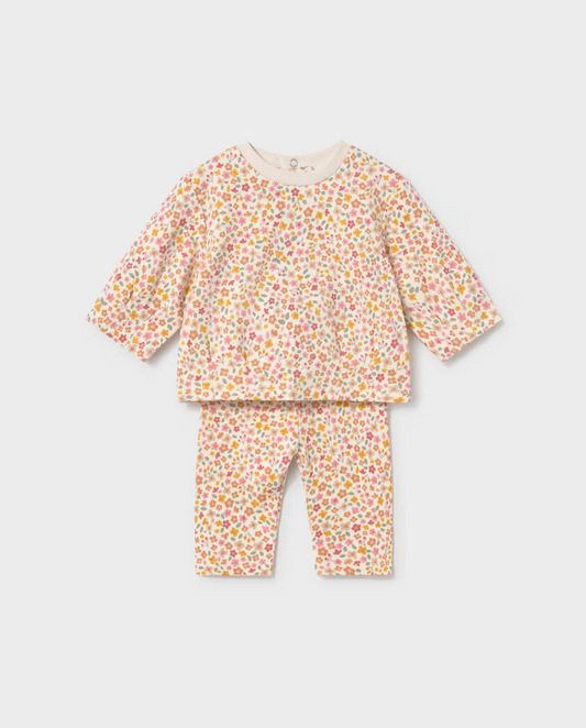 Baby Girl Floral Sweatsuit Set