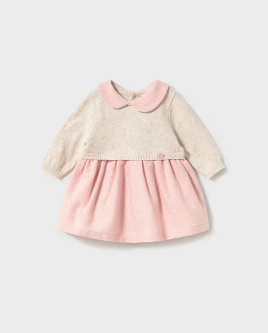 Baby Girl Knit Dress - Blush