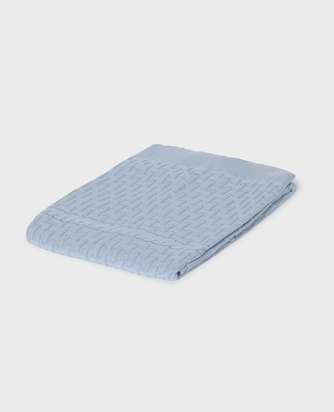 Blue Woven Baby Blanket