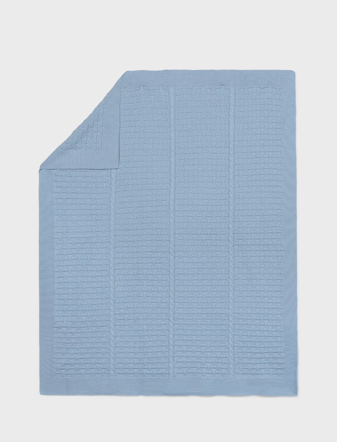 Blue Woven Baby Blanket