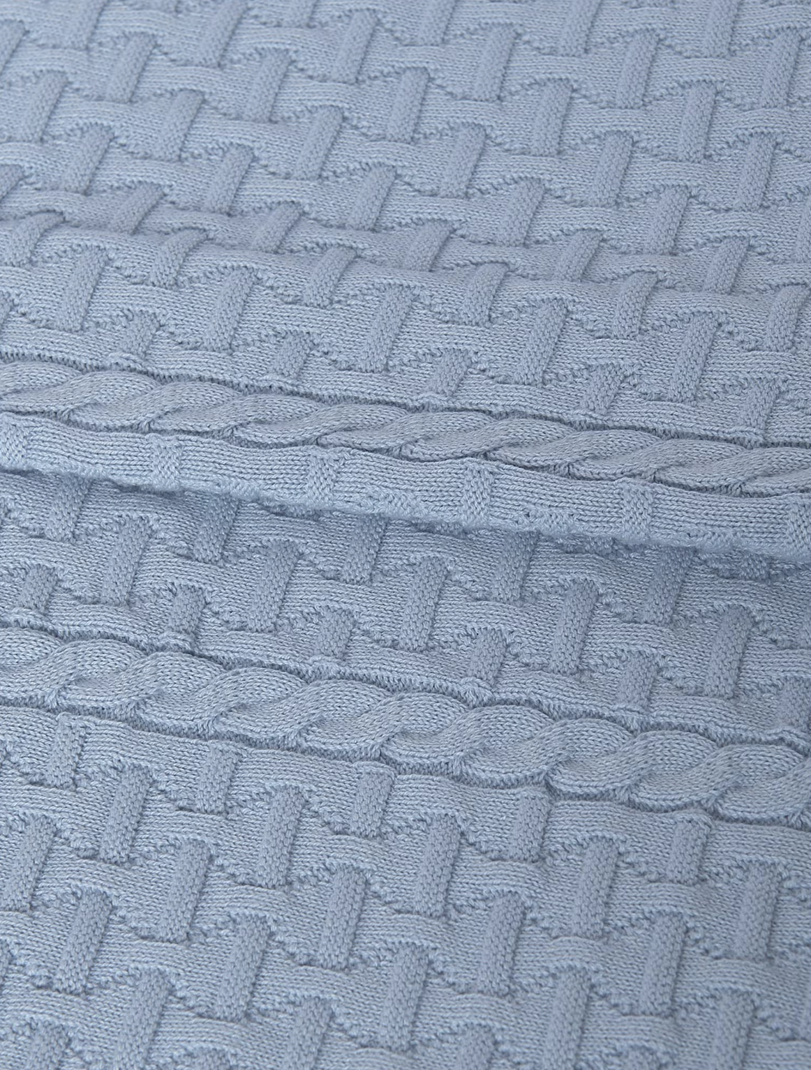 Blue Woven Baby Blanket