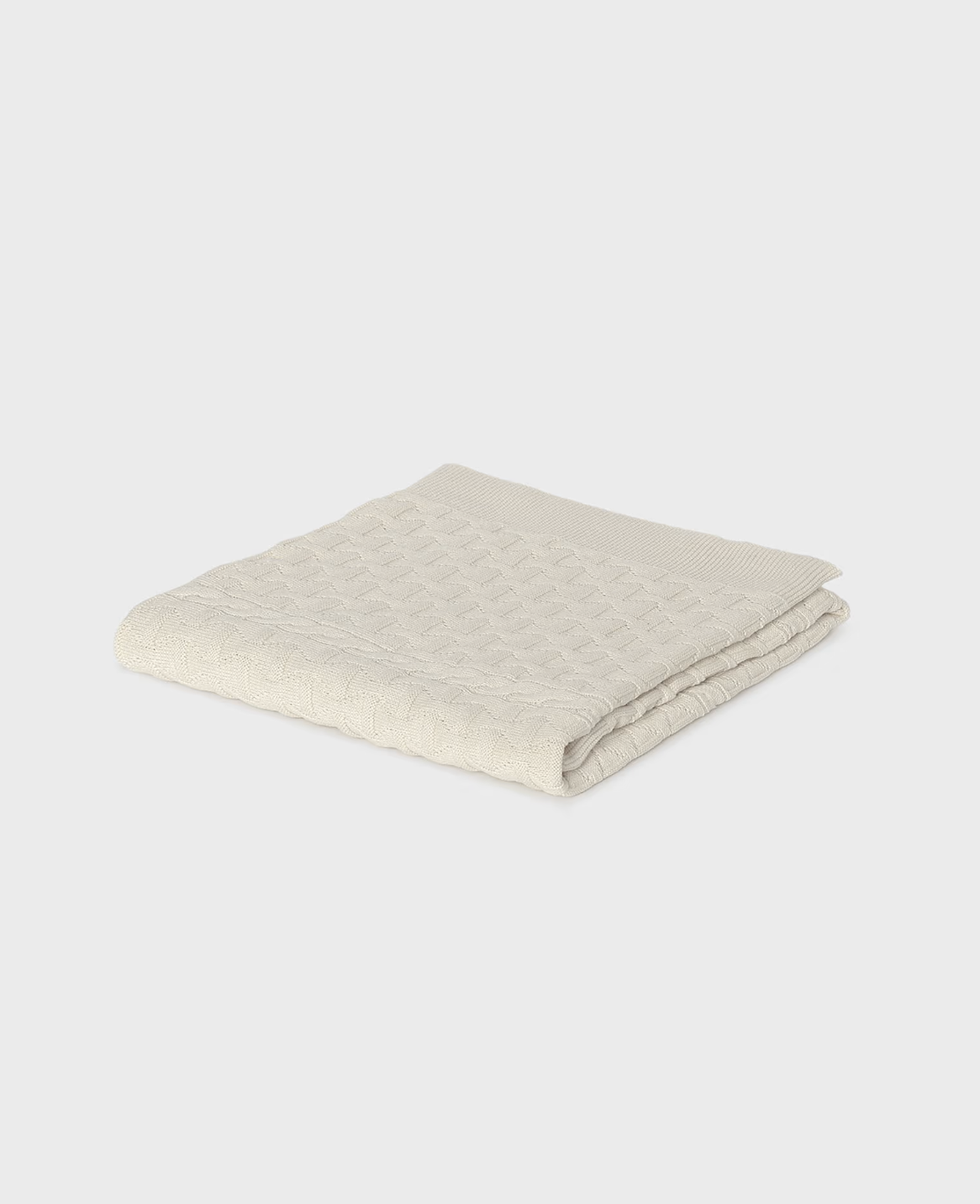 Cream Woven Baby Blanket