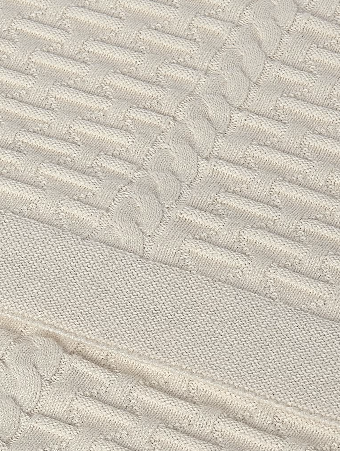 Cream Woven Baby Blanket