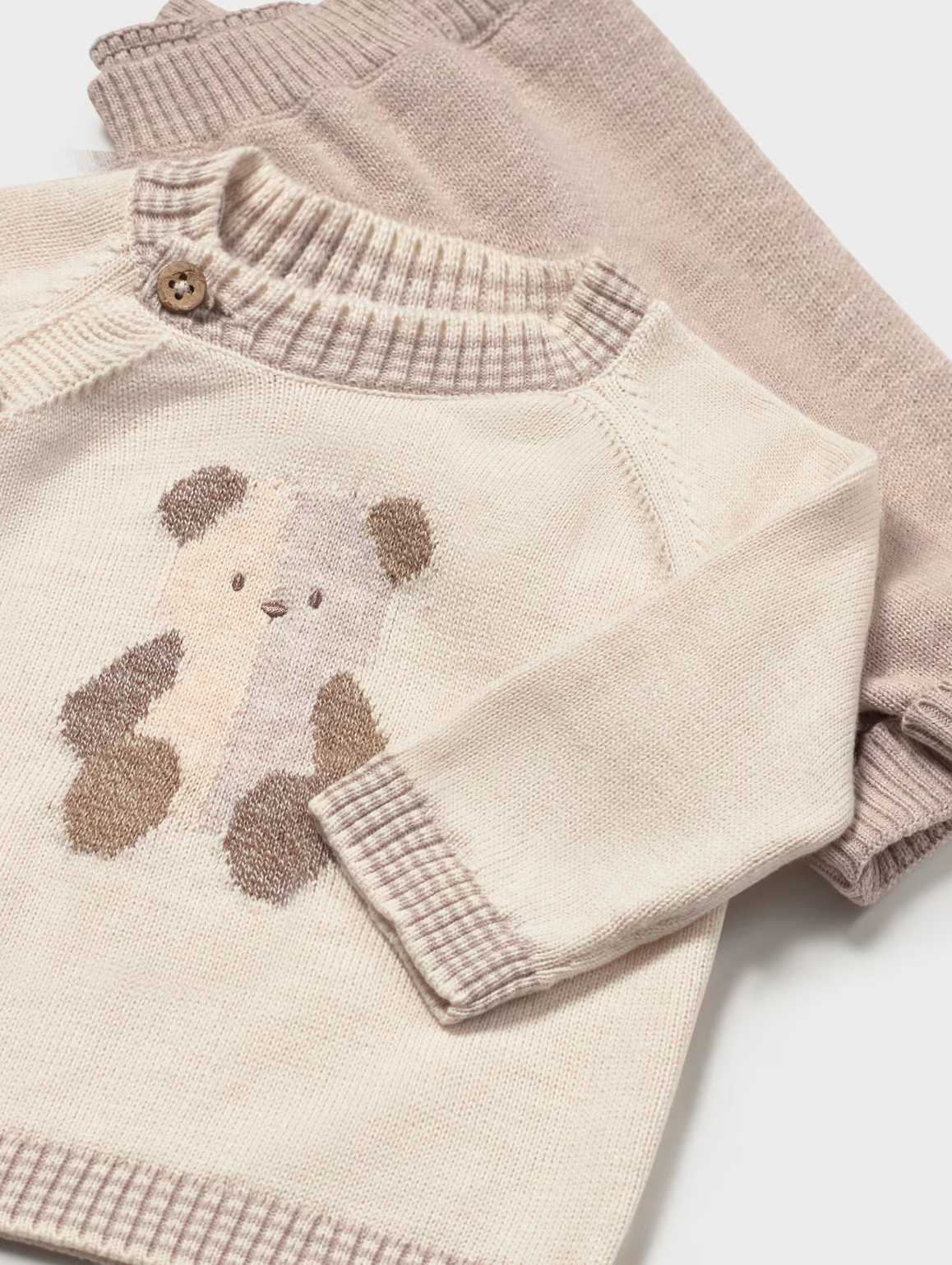 Baby Pant and Bear Sweater Set
