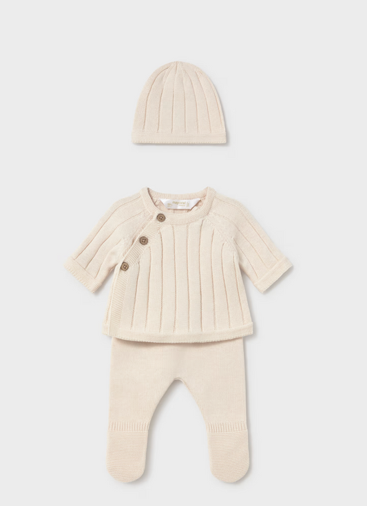 Newborn 3-Piece Set - Cream