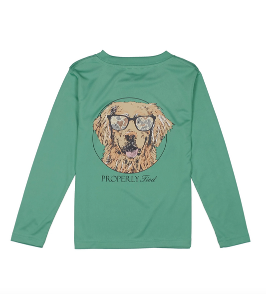 Boys Performance Tee - Camo Companion Ivy