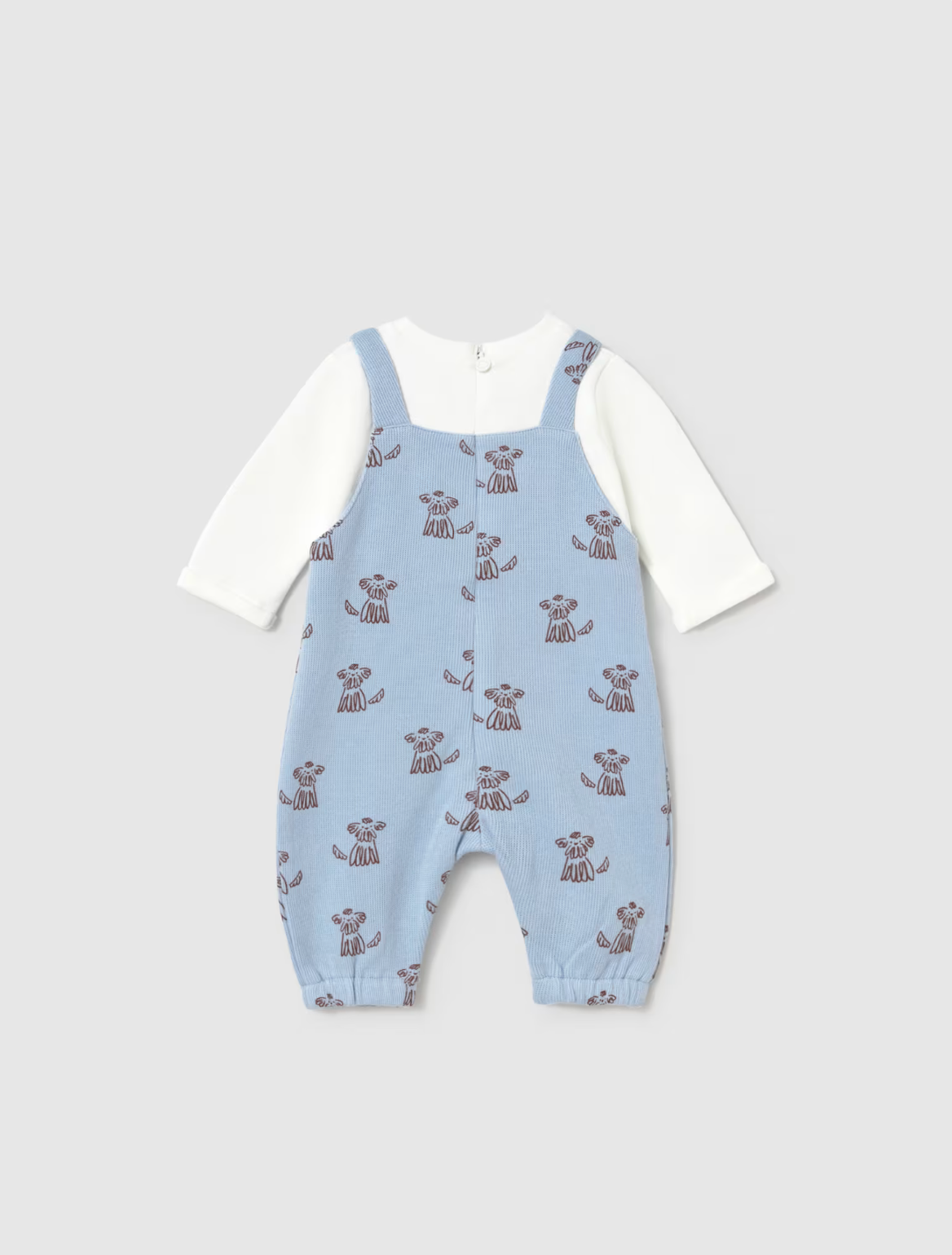 Puppy Print Baby Boy One-Piece