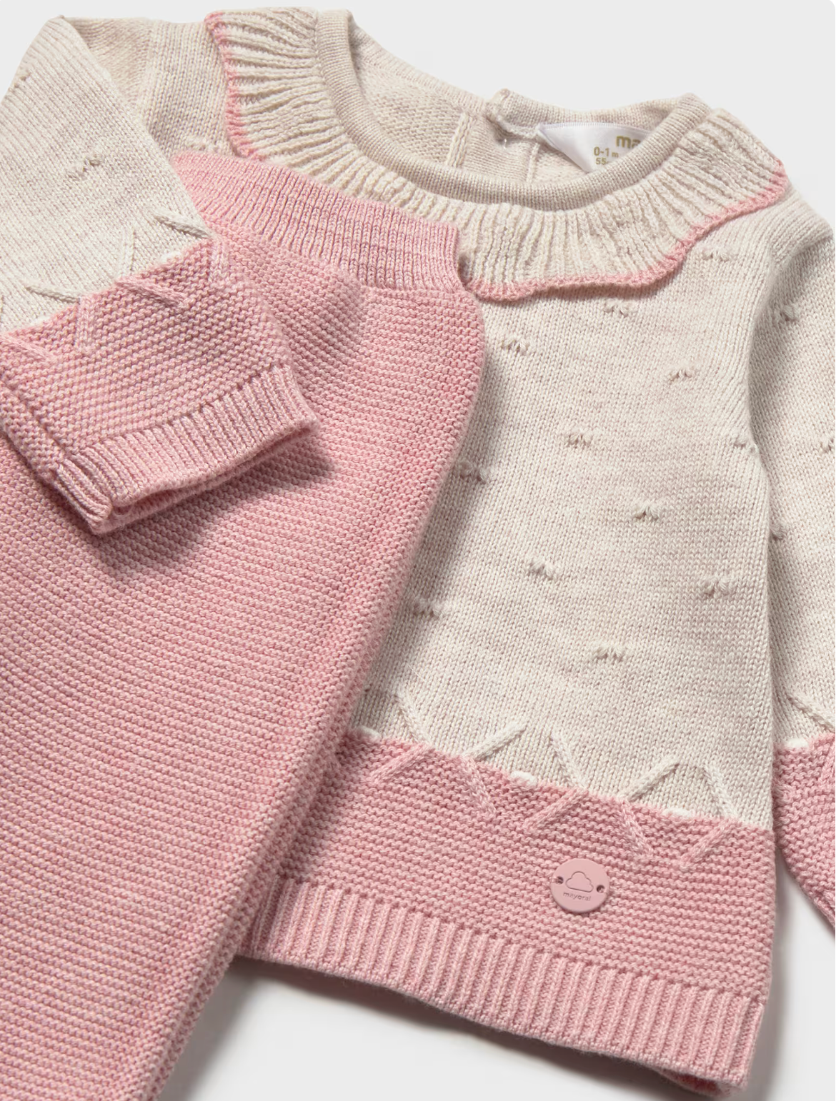 Baby Girl 3-Piece Knit Set - Pink