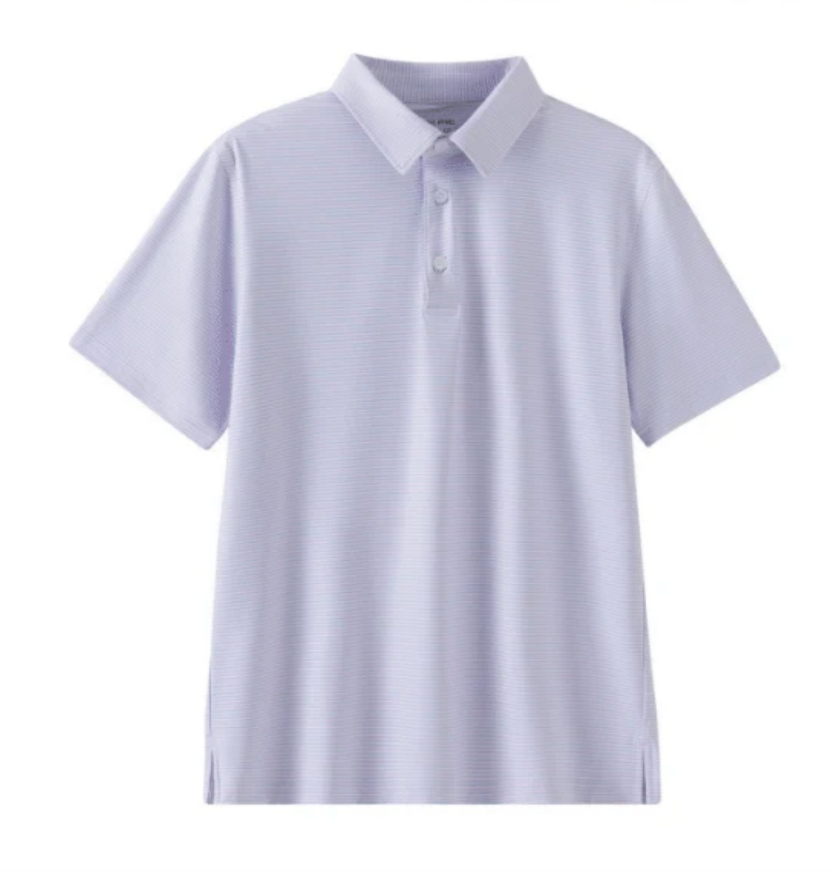 Purple and White Micro Stripe Polo