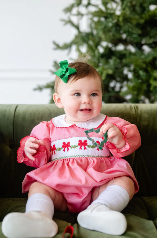 Smocked Bow Garland Eleanor Bubble