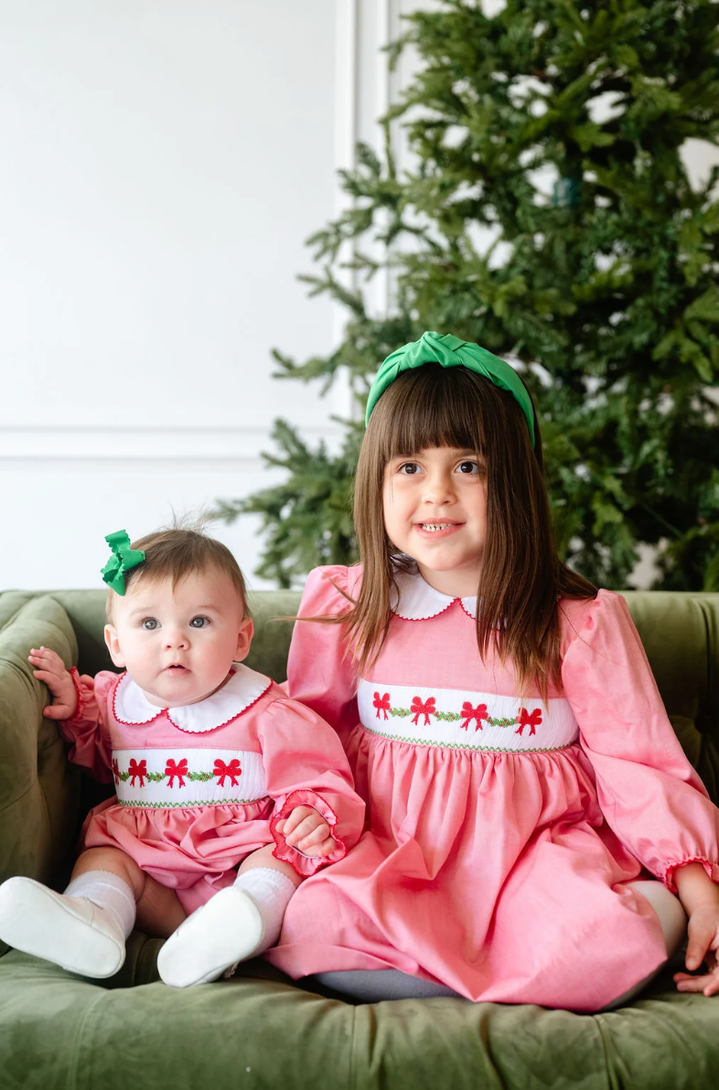 Smocked Bow Garland Dress