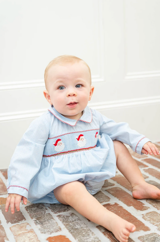 Smocked Santa Claus Henry Bubble