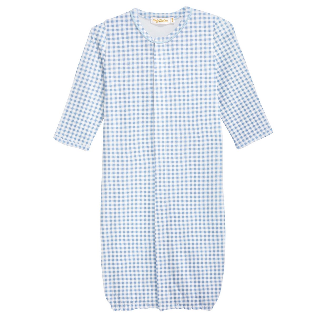 Blue Mini Checks Converter Gown