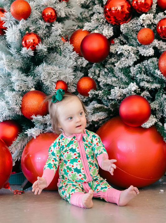 Holly Jolly Ruffle Romper