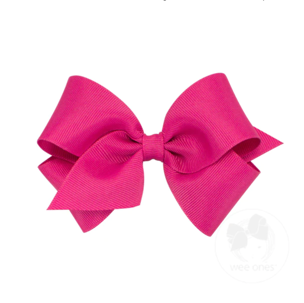 Small Classic Grosgrain Hair Bow - Multiple Color Options