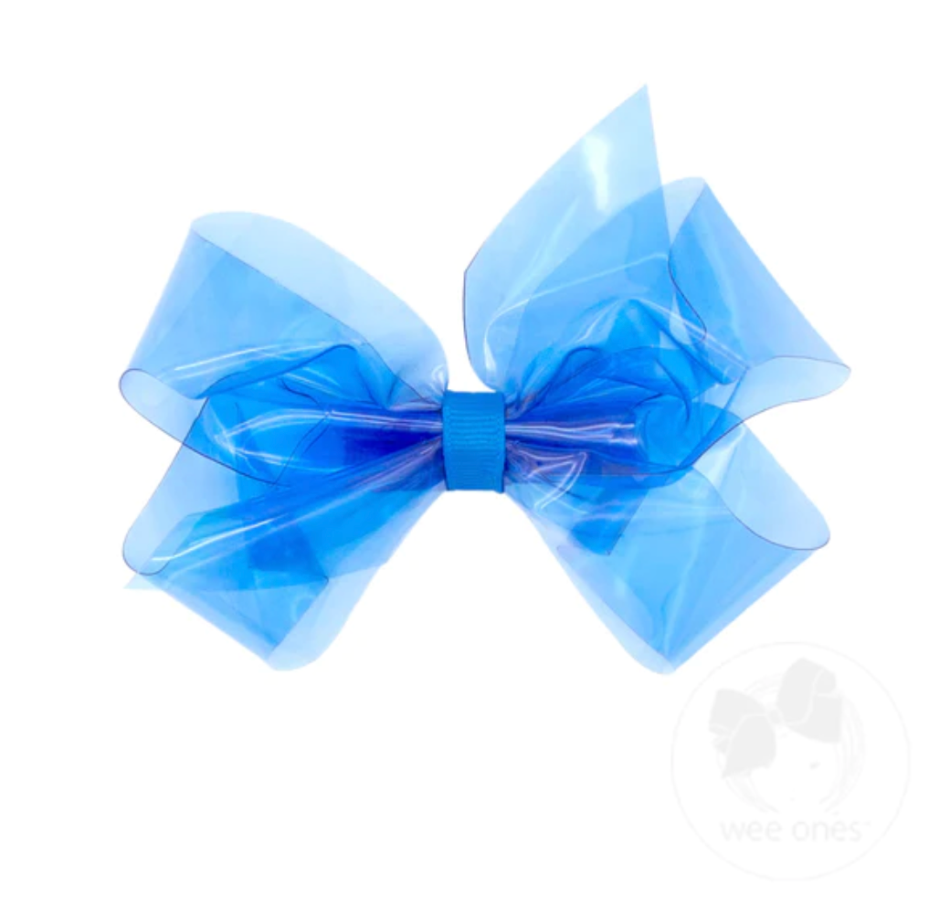 Medium WeeSplash Colored Vinyl Bow - Multiple Color Options