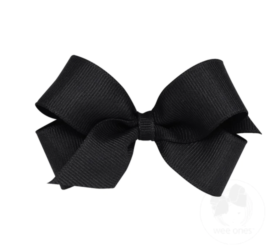 Mini Classic Grosgrain Hair Bow - Multiple Color Options