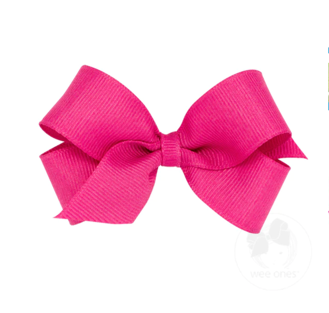 Mini Classic Grosgrain Hair Bow - Multiple Color Options