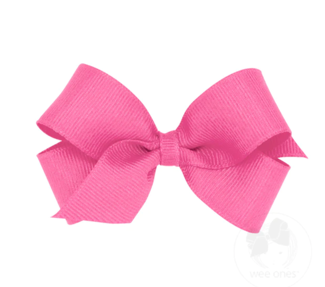 Mini Classic Grosgrain Hair Bow - Multiple Color Options
