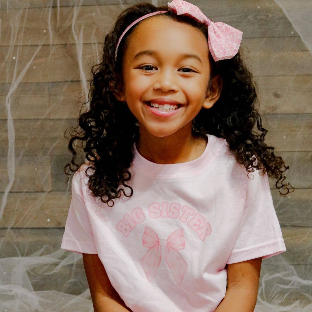 Big Sister Bow Short Sleeve T-Shirt