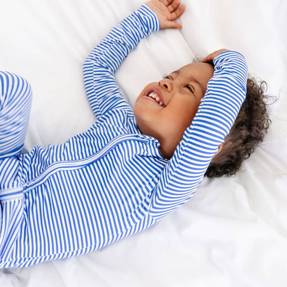 Cobalt Stripe Bamboo Sleeper